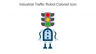 Industrial Traffic Robot Colored Icon In Powerpoint Pptx Png And Editable Eps Format