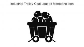 Industrial Trolley Coal Loaded Monotone Icon In Powerpoint Pptx Png And Editable Eps Format