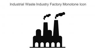 Industrial Waste Industry Factory Monotone Icon In Powerpoint Pptx Png And Editable Eps Format