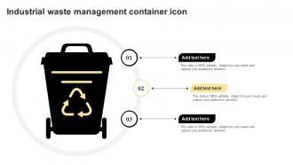 Industrial Waste Management Container Icon