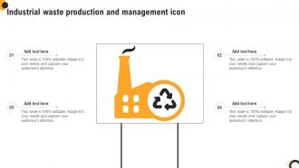 Industrial Waste Production And Management Icon