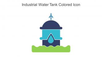 Industrial Water Tank Colored Icon In Powerpoint Pptx Png And Editable Eps Format