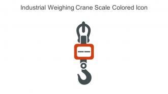 Industrial Weighing Crane Scale Colored Icon In Powerpoint Pptx Png And Editable Eps Format