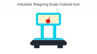 Industrial Weighing Scale Colored Icon in powerpoint pptx png and editable eps format