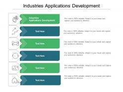 Industries applications development ppt powerpoint presentation summary outfit cpb