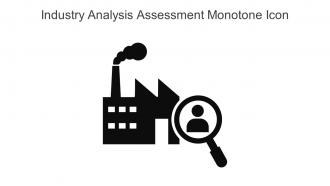 Industry Analysis Assessment Monotone Icon In Powerpoint Pptx Png And Editable Eps Format
