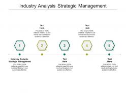 Industry analysis strategic management ppt powerpoint presentation pictures inspiration cpb