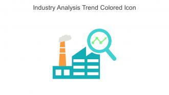 Industry Analysis Trend Colored Icon In Powerpoint Pptx Png And Editable Eps Format