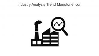 Industry Analysis Trend Monotone Icon In Powerpoint Pptx Png And Editable Eps Format