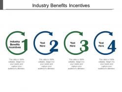Industry benefits incentives ppt powerpoint presentation slides portrait cpb