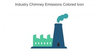 Industry Chimney Emissions Colored Icon In Powerpoint Pptx Png And Editable Eps Format