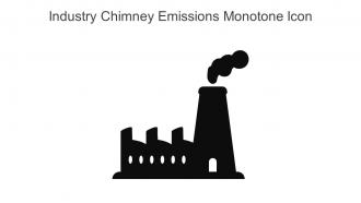 Industry Chimney Emissions Monotone Icon In Powerpoint Pptx Png And Editable Eps Format