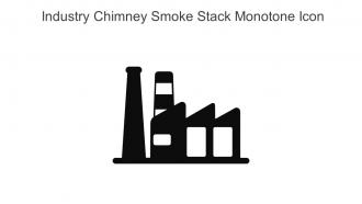 Industry Chimney Smoke Stack Monotone Icon In Powerpoint Pptx Png And Editable Eps Format