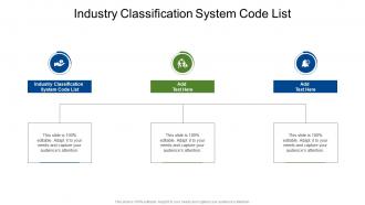 Industry Classification System Code List In Powerpoint And Google Slides Cpb