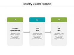 Industry cluster analysis ppt powerpoint presentation styles shapes cpb