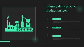 Industry Daily Product Production Icon