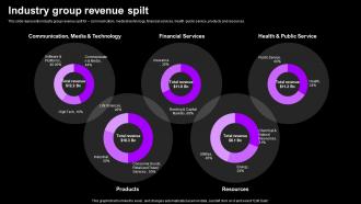 Industry Group Revenue Spilt Accenture Company Profile CP SS