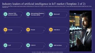 Industry Leaders Of Artificial Intelligence In Iot Market Unlocking Potential Of Aiot IoT SS Ideas Colorful