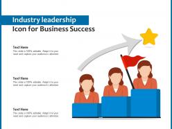 Industry leadership icon for business success