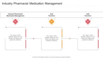 Industry Pharmacist Medication Management In Powerpoint And Google Slides Cpb