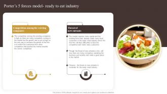 Industry Report Of Commercially Prepared Food Part 1 Porters 5 Forces Model Ready To Eat Industry