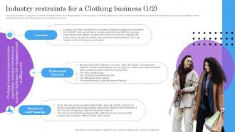 Industry Restraints For A Clothing Business BP SS