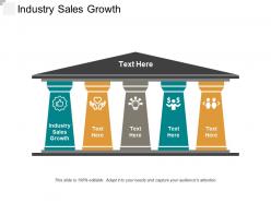 Industry sales growth ppt powerpoint presentation infographics clipart images cpb