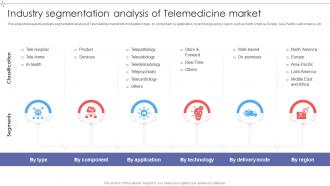 Industry Segmentation Analysis Of Global Telemedicine Industry Outlook IR SS