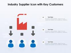 Industry Supplier Icon With Key Customers
