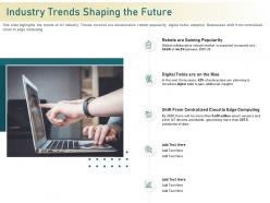 Industry trends shaping the future to expand ppt powerpoint presentation layouts information