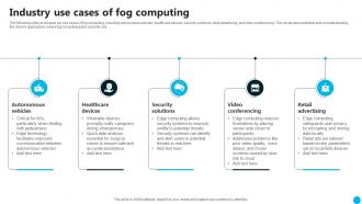 Industry Use Cases Of Fog Computing