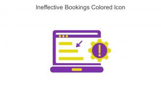 Ineffective Bookings Colored Icon In Powerpoint Pptx Png And Editable Eps Format