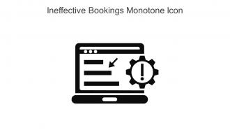 Ineffective Bookings Monotone Icon In Powerpoint Pptx Png And Editable Eps Format