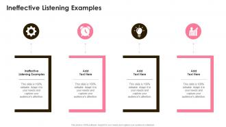 Ineffective Listening Examples In Powerpoint And Google Slides Cpb