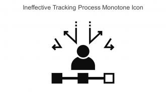 Ineffective Tracking Process Monotone Icon In Powerpoint Pptx Png And Editable Eps Format