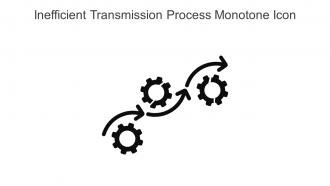 Inefficient Transmission Process Monotone Icon In Powerpoint Pptx Png And Editable Eps Format