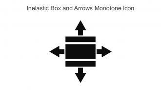 Inelastic Box And Arrows Monotone Icon In Powerpoint Pptx Png And Editable Eps Format