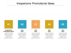 Inexpensive promotional ideas ppt powerpoint presentation gallery layout cpb