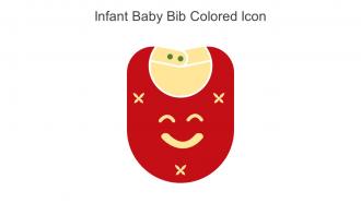 Infant Baby Bib Colored Icon In Powerpoint Pptx Png And Editable Eps Format