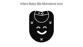Infant Baby Bib Monotone Icon In Powerpoint Pptx Png And Editable Eps Format