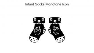 Infant Socks Monotone Icon In Powerpoint Pptx Png And Editable Eps Format