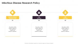 Infectious Disease Research Policy In Powerpoint And Google Slides Cpb