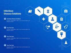 Infectious disease solutions ppt powerpoint presentation pictures images