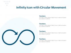 Infinity icon with circular movement