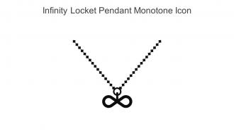Infinity Locket Pendant Monotone Icon In Powerpoint Pptx Png And Editable Eps Format