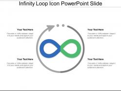 Infinity loop icon powerpoint slide