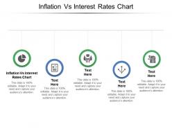 Inflation vs interest rates chart ppt powerpoint presentation show design templates cpb