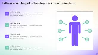 Influence And Impact Of Employee In Organization Icon