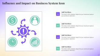 Influence And Impact On Business System Icon
