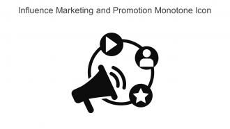 Influence Marketing And Promotion Monotone Icon In Powerpoint Pptx Png And Editable Eps Format